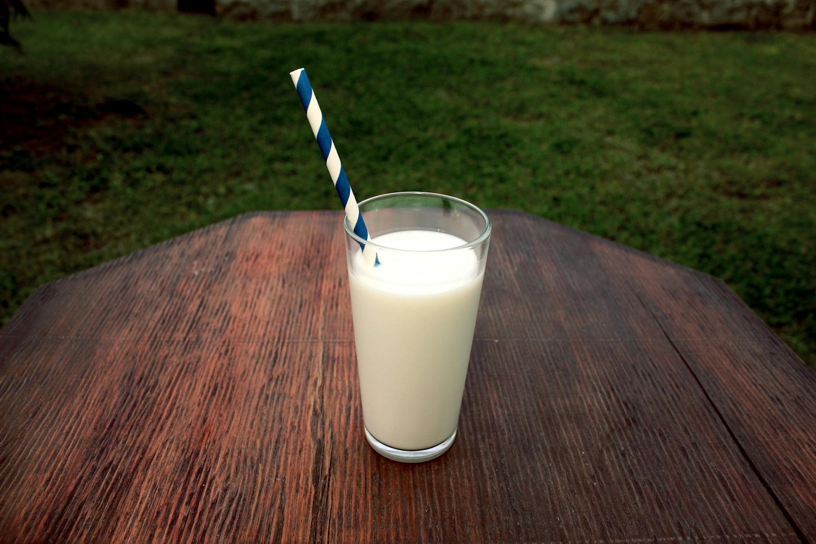 Lactose Free Milk - Health - photo of glass of milk on table photo of glass of milk on table